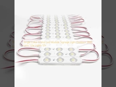 একক রঙের 3 এসএমডি নেতৃত্বাধীন মডিউল সাইন লাইট আউটডোর 2835 লেন্স 1.2w লাইট 12v