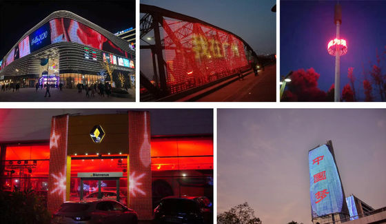 DMX512 Control Full-Color Advertising Screen for Christmas Decoration and Customized Size