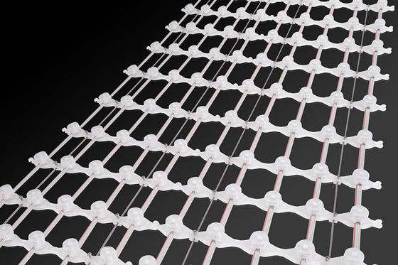 Waterproof LED Mesh Screen for Indoor Advertising Display Work Voltage DC12V