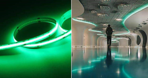 Flexible Cob Led Strip Light 24V 10mm 13.5W RGB 5Meters / Roll For Decoration