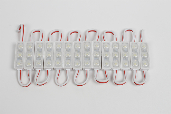High Brightness 66LM Waterproof 3 LED light modules Outdoor smd5050 12V Cold White injection Led Module