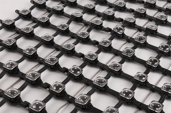 Miracle Bean Outdoor Waterproof IP67 Led net screen DC24V DMX512 P62.5 RGB Led Flexible Display Screen