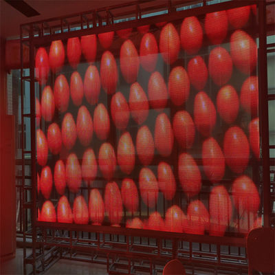 Flexible Transparent Glass LED Screen Wall Indoor Advertising Transparent LED Window Display