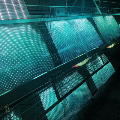 Flexible Transparent Glass LED Screen Wall Indoor Advertising Transparent LED Window Display