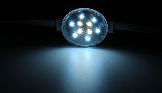 IP67 Waterproof RGB 50mm SMD3535 DMX512 Smart Pixel LED Point Lights PC Body.