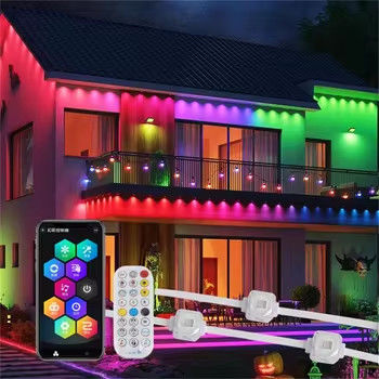 24V 45M LED icicle lights Christmas Light Outdoor Decoration Drop Led curtain String Lights Garden Street Eaves