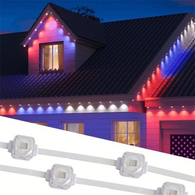 20mm Outdoor Eave LED Point Light Permanent Christmas Decoration RGBW Pixel Light