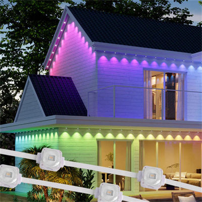 Waterproof IP 67 WIFI Control 20MM DC12V 0.4 W LED Pixel Lights Christmas Colorful House Eaves Light