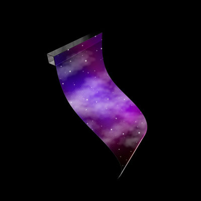 High Power Flexible LED Transparent Film Screen Interior Decoration RGB Light Color