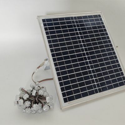 16.5m Length Solar Energy Pixel Eaves LED Lights for Outdoor Christmas Decoration