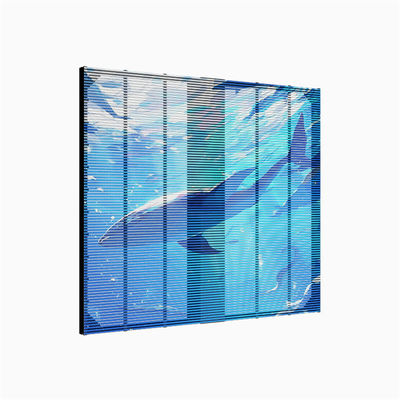 Transparent High Brightness Advertising IP67 RGB P3.91 Window Outdoor Indoor  LED Grille  Film Display