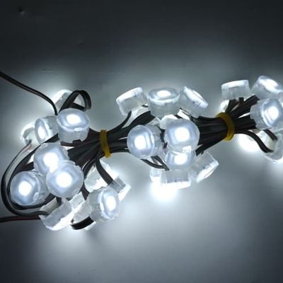 23mm 12V SMD5050 IP67 Waterproof LED Point Light with 120° Beam Angle and PC Material