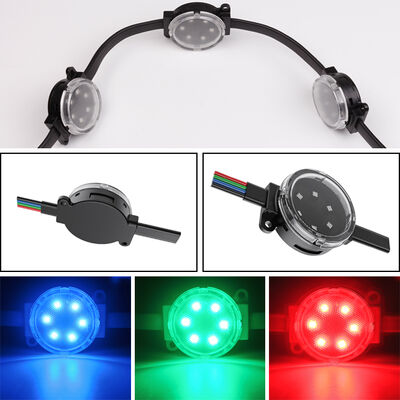 50mm IP67 Waterproof RGB LED Point Light with DMX512 Control for Outdoor Building Facade Lighting