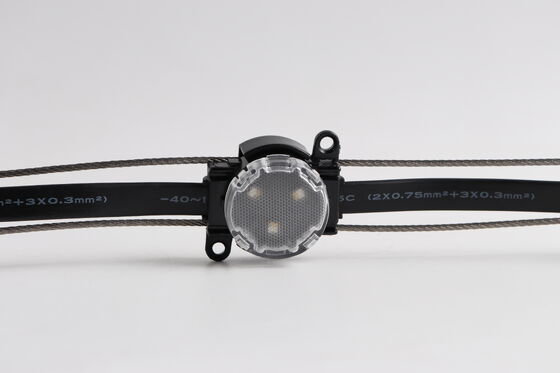 30mm 12V IP67 Waterproof LED Point Light with 120 Degree Beam Angle and RGBW Color Made of PC Material