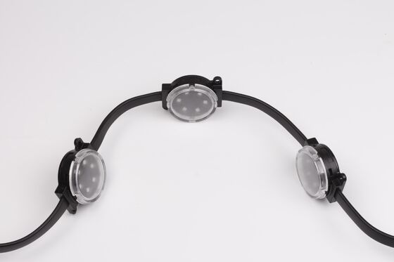 24V IP67 Waterproof RGBW LED Point Light 50mm Outdoor Facade Pixel Light for Building Decoration
