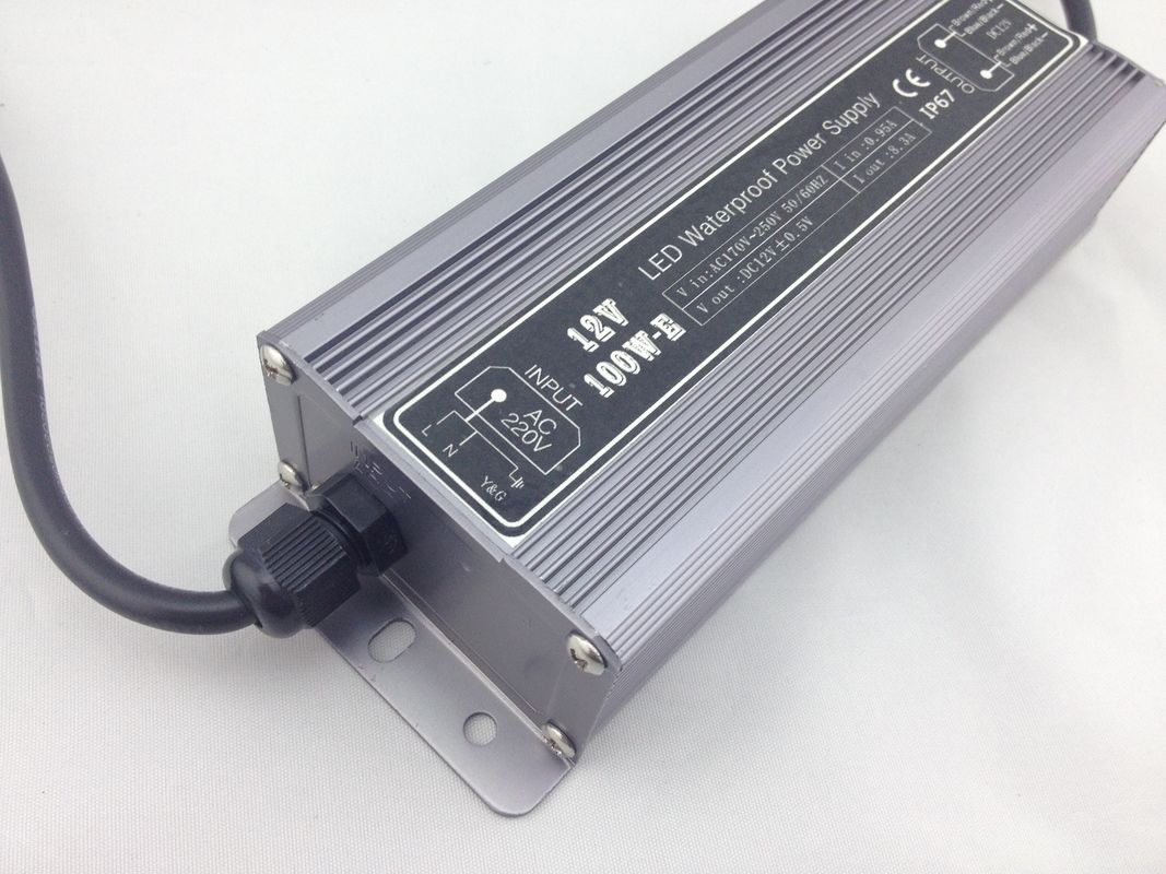 আউটডোর জলরোধী কনস্ট্যান্ট ভোল্টেজ LED পাওয়ার সাপ্লাই DC12V 100W IP67
