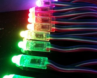 DMX512 কন্ট্রোল সঙ্গে 12mm DC5V আরজিবি পূর্ণ রঙ LED পিক্সেল হালকা বহিরঙ্গন