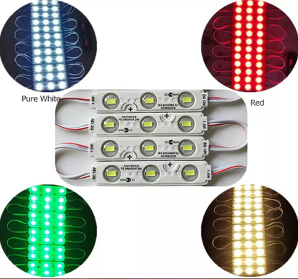 DC 12V 1.5W LED মডিউল স্ট্রিংস ওয়াটারপ্রুফ 3 LEDS IP65 SMD 5730 LED মডিউল সাইনেজ লাইট বক্সের জন্য