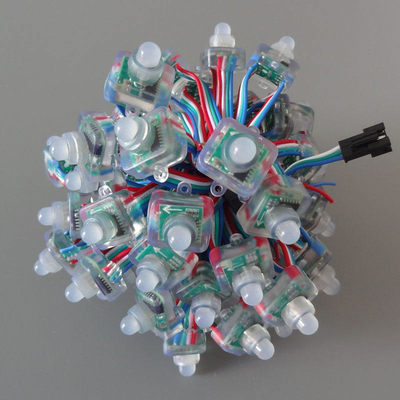 WS2811 স্কয়ার এলইডি পিক্সেল লাইট 5V 12V 6898 চিপ ফুল সিলিকন আঠালো জলরোধী সুরক্ষা