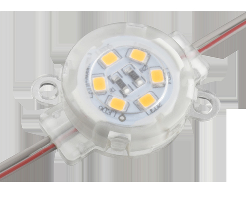 আউটডোর একক রঙ 30mm LED পয়েন্ট লাইট IP67 জলরোধী 0.6W 12V 30mm PC বডি