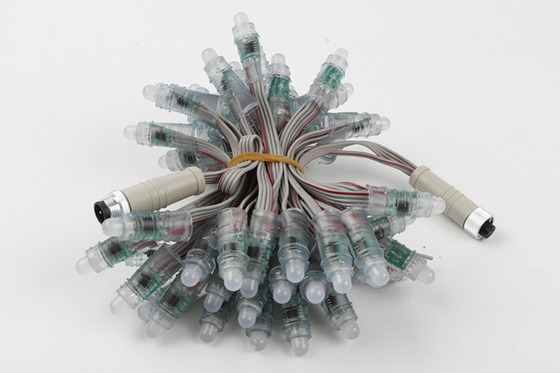 আউটডোর 12mm RGB LED পিক্সেল লাইট ওয়াটারপ্রুফ IP67 0.3W 12V