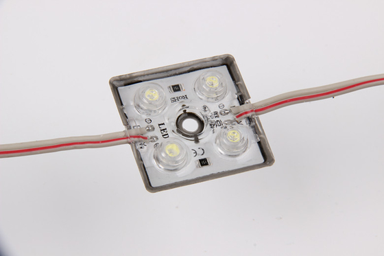 12v 4 লাইট সাইন লেন্স 0.75W এসএমডি 2835 এলইডি মডিউল পিছনে ইনজেকশন জন্য হালকা