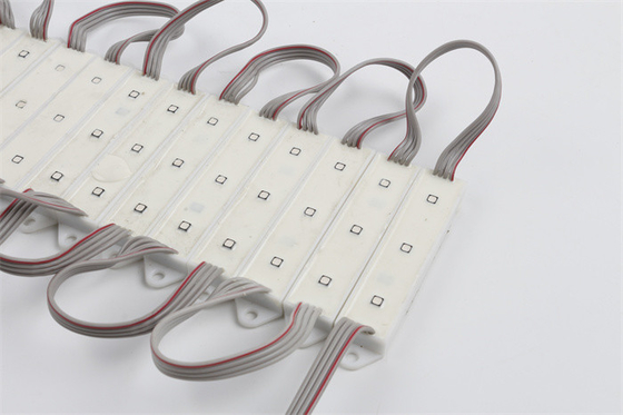 ফুল কালার RGB 3535 SMD LED ইনজেকশন মডিউল 78*18MM IP67 DC12V 0.75W জলরোধী