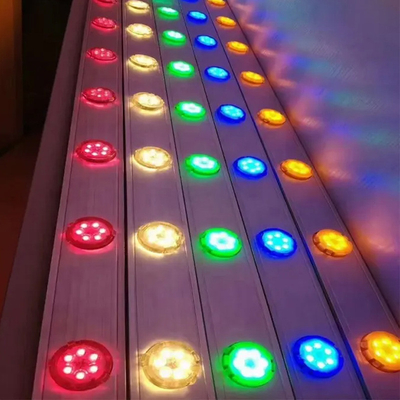 স্থায়ী ক্রিসমাস LED পিক্সেল পয়েন্ট লাইট 40mm 50mm DC24V 2W RGBW অ্যালুমিনিয়াম প্রোফাইল