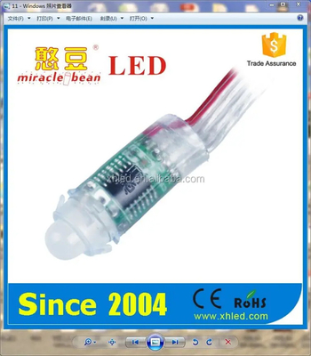 DC5V 12mm জলরোধী LED পিক্সেল লাইট WS28110.3W RGB পিক্সেল LED পেশাদার গুণমান সহ