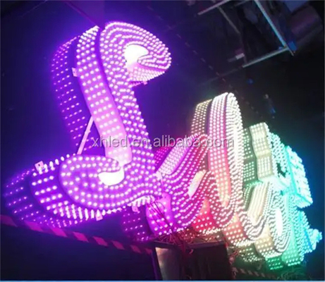 WS2811 RGB Pixel LED স্ট্রিং লাইট 5V 12V প্রোগ্রামেবল 12mm স্মার্ট ফুল কালার পিক্সেল LED
