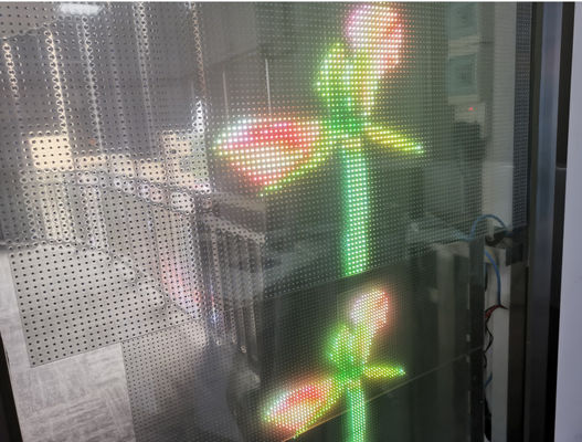 নরম P8 স্বচ্ছ LED স্ক্রিন ইনডোর ফুল কালার স্বচ্ছ নমনীয় LED ডিসপ্লে