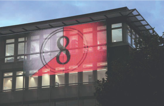 Flexible Outdoor Permanent LED Mesh Screen Festival Decoration Advertising