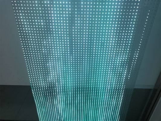 IP64 Flexible Transparent LED Film Outdoor Transparent LED Screen For Buildings