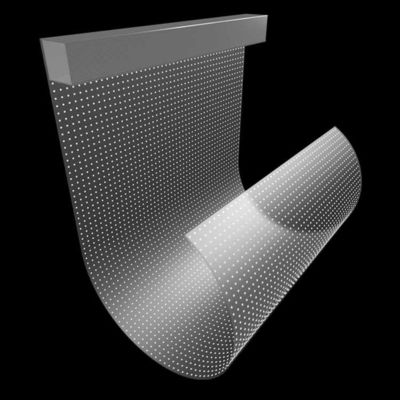 Super Slim Led Screen PCB Board Flexible Transparent Film P20 Advertising Led Display Easy Installation