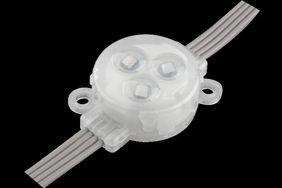 বহিরঙ্গন সজ্জা স্থায়ী ক্রিসমাস লাইট 30mm RGB LED পয়েন্ট লাইট উত্স DC12V 0.75W LED পিক্সেল লাইট