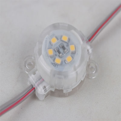 LED পয়েন্ট লাইট স্থায়ী ছুটির দিন সজ্জা লাইট হাউস DC9V 0.75W 25mm আউটডোর ওয়াটারপ্রুফ LED পয়েন্ট ল্যাম্প RGBW