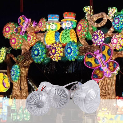 Plastic Amusement Ride LED Cabochon Lights with 12V Voltage and Colorful Design