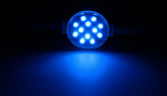 12LEDs রঙ 24V 50mm পয়েন্ট আলোর উৎস DMX512 আলংকারিক পিক্সেল আলো