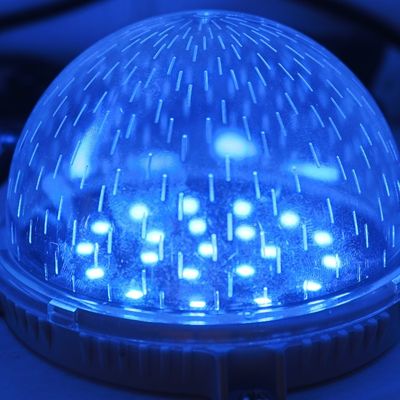 12* SMD3535 লাল সবুজ নীল dmx512 80mm পয়েন্ট আলোর উৎস বহিরঙ্গন আলোকসজ্জা পিক্সেল আলো