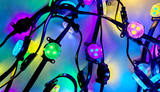 ডিসি 12 ভি বিনোদন রাইড এলইডি লাইট 3Leds 30 মিমি আউটডোর ডেকোরেশন অপশনাল গভীর mist মাস্ক এবং 0.8W সঙ্গে পরিবর্তনযোগ্য পয়েন্ট লাইট