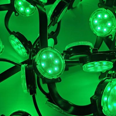 DMX512 কন্ট্রোলার থিম সজ্জিত বিল্ডিং জন্য রঙিন 40mm পিক্সেল LED পয়েন্ট হালকা