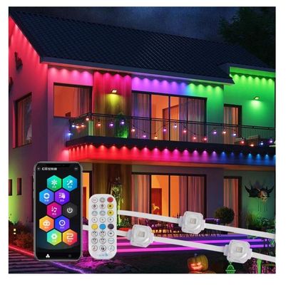 24V Waterproof Rgbw Light LED String Point Eaves Light for Christmas Holiday Decoration CE Certified