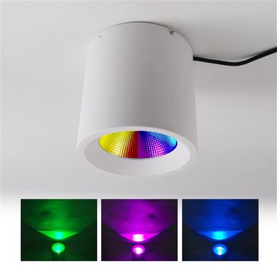 বাণিজ্যিক এবং হোম আলোর জন্য 12W RGBW Recessed Anti-Glare Downlight LED Trimless 400LM