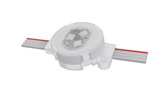 স্থায়ী ক্রিসমাস লাইট এলইডি SMD3535 DMX 512 12V RGB ডিজিটাল 30mm অ্যাড্রেসেবল এলইডি পিক্সেল পয়েন্ট লাইট 120° বিম অ্যাঙ্গেল