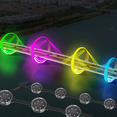 DC24V IP67 ওয়াটারপ্রুফ RGB LED পিক্সেল লাইট হাউস স্থায়ী ক্রিসমাস ছুটির আলো জন্য