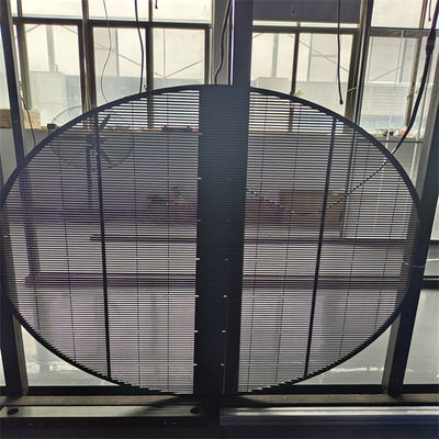 Hot Selling Led Transparent Grille Panels IP67 RGB P3.91 Window Outdoor Indoor Glass Film Led Strip Mesh Display Screen