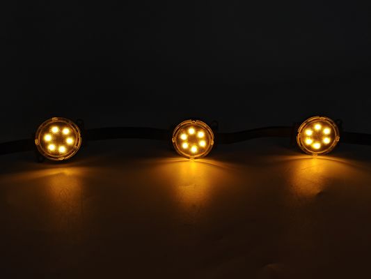 24V স্মার্ট RGB LED পিক্সেল লাইট ক্রিসমাস নাভিদাদ আউটডোর হলিডে লাইট P67 PC বডি স্থায়ী ছুটির দিন