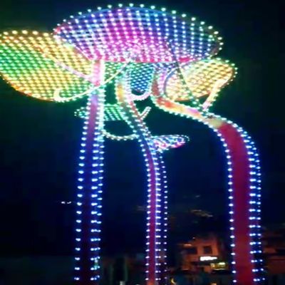 আইপি 67 জলরোধী নেতৃত্বাধীন আলো মডিউল প্রোগ্রামযোগ্য আরজিবি নেতৃত্বাধীন পয়েন্ট লাইট ল্যান্ডমার্ক সজ্জা প্রকল্পের জন্য দীর্ঘ দূরত্বের সংকেত সংক্রমণ