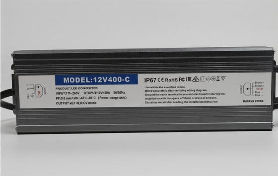 IP67 LED ড্রাইভার জলরোধী 12vdc 24vdc 24v 400w LED সুইচিং পাওয়ার সাপ্লাই