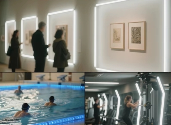 COB উচ্চ লুমেন উচ্চ উজ্জ্বলতা 5V 12V 24V 220V 2700k-6500k LED স্ট্রিপ লাইট LED টেপ লাইট বাড়ি, হোটেল, অফিসের জন্য